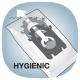 Hygienická příruba - kartonek, snadné vyjmutí z vysavače. 