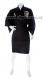 Japonsk pnsk kimono Black Dragon vyvan krtk