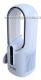 Bezlopatkov sloupov stoln ventiltor First Austria FA-5552-WI, LED osvtlen, USB-C