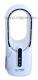 Bezlopatkov sloupov stoln ventiltor First Austria FA-5552-WI, LED osvtlen, USB-C