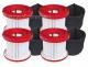 HEPA filtry pro MILWAUKEE M18 VC2, M18 FPOVCL, M12 FVCL a filtry pnov, 4+4ks