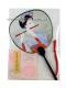 Parfémovaná japonská pohlednice Vějíř Gejša s flétnou