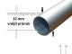 HQ Teleskopická trubka kovová pro vysavače 32mm/58 až 98cm, s aretací