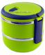 Dvoukomorový Lunch Box - přepravka na jídlo 1,4 litru - Eldom TM 140 zelený