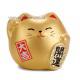 Japonsk koka tst Maneki Neko, zlat S