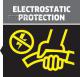 Elektrostatick ochrana na rukojeti