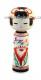 Japonsk panenka Kokeshi Kikuemaki 14,5 cm