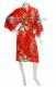 Japonsk dmsk hedvbn kimono Hana Yukata Red