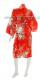 Japonsk dmsk hedvbn kimono Hana Yukata Red