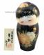 Japonsk panenka Kokeshi Yumeji Black Urushi 15,5 cm