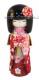 Japonsk panenka Kokeshi Geja Kyo-Bijin Red 19,5 cm