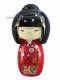Dekoran magnet : Kokeshi panenka Red