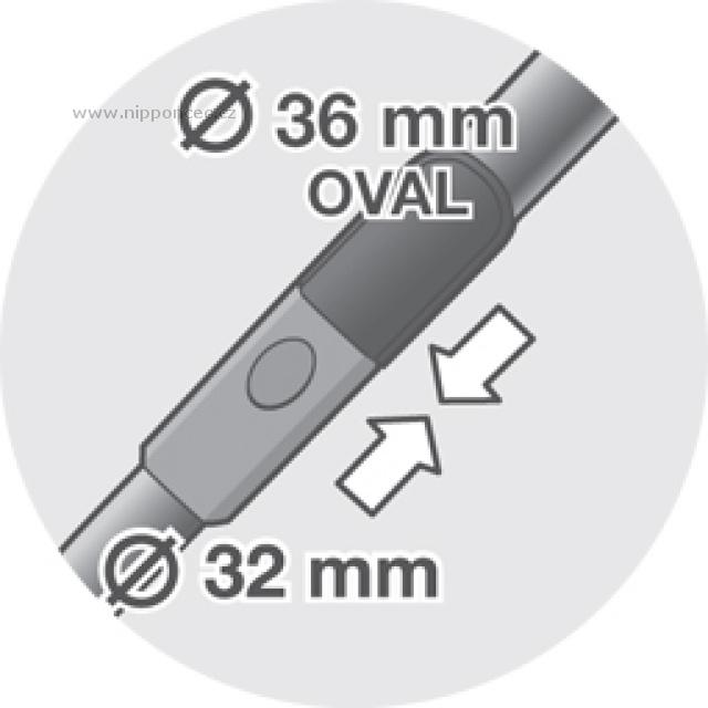 adaptéru ZE 050 - redukce ovál - kruh