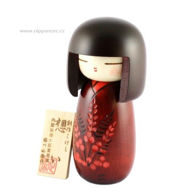 Originln japonsk Kokeshi Omoi 