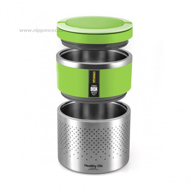 Hermetický Lunch Box 1,6 litru se sklopnou rukojetí Eldom TM 160 Green Hermetický Lunch Box 1,6 litru se sklopnou rukojetí Eldom TM 160 Green
