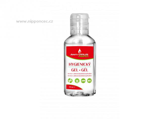Anti-VIRUS Profex hygienický desinfekční gel na ruce, 50 ml .