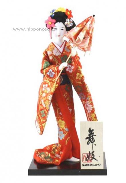 Japonská panenka v kimonu Gejša Maiko 33 cm Japonská panenka v kimonu Gejša Maiko 33 cm
